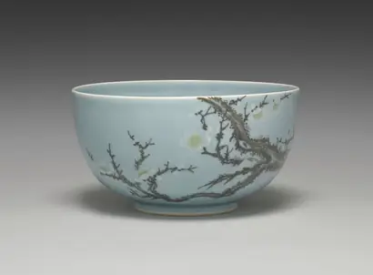 Dokumentasi museum Sweets Bowl with Plum Tree. Peran menurut katalog: Seifū Yohei IV (Japanese, 1872–1951).