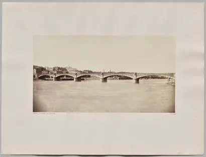 Dokumentasi museum Lyon. Viaduc du Rhône. Édouard Baldus (French, 1813–1889).