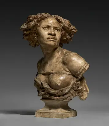 Dokumentasi museum Why Born Enslaved!. Peran menurut katalog: Jean-Baptiste Carpeaux (French, 1827–1875).
