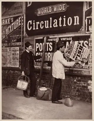 Dokumentasi museum Street Advertising. John Thomson (Scottish, 1837–1921).