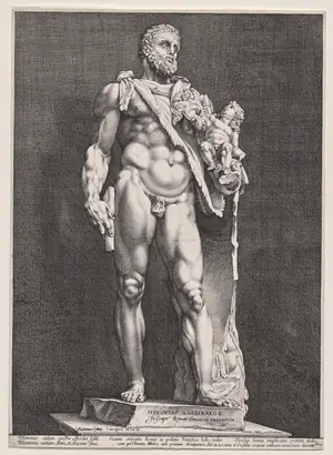 Dokumentasi museum Hercules and Telephos. Hendrick Goltzius (Dutch, 1558–1617).