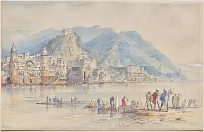 Dokumentasi museum Hardwar, India. Edward Lear (British, 1812–1888).