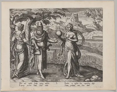Dokumentasi museum The Seed Received among the Thorns. Philip Galle (Flemish, 1537–1612); after: Gerard P. van Groningen (Netherlandish, active late 1500s).