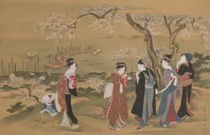 Dokumentasi museum Viewing Cherry Blossoms at Gotenyama. Utagawa Toyokuni (Japanese, 1769–1825).