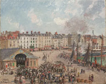 Dokumentasi museum Fishmarket. Camille Pissarro (French, 1830–1903).