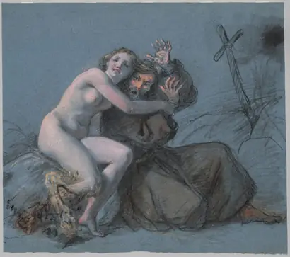 Dokumentasi museum The Temptation of St. Anthony. Julien Léopold Boilly (French, 1796–1874).