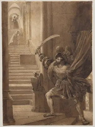 Dokumentasi museum François I Brandishing a Sword. Alexandre-Evariste Fragonard (French, 1781–1850).