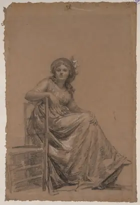 Dokumentasi museum Portrait of a Seated Woman. circle of: François-André Vincent (French, 1746–1816).