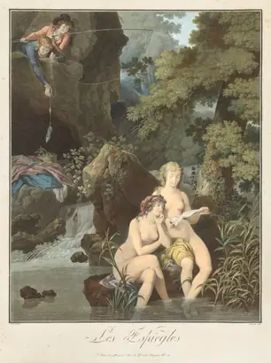 Dokumentasi museum The Pranksters (Les Espiègles). Charles-Melchior Descourtis (French, 1753–1820); after: Frédéric Schall (French, 1752–1825).