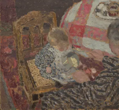 Dokumentasi museum Luncheon (Annette and Her Grandmother). Édouard Vuillard (French, 1868–1940).