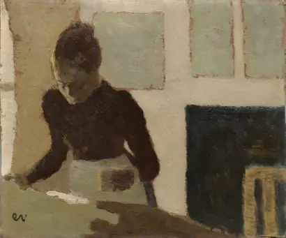 Dokumentasi museum Woman Ironing. Édouard Vuillard (French, 1868–1940).