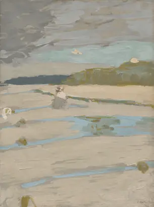 Dokumentasi museum The Beach at Saint-Jacut. Édouard Vuillard (French, 1868–1940).