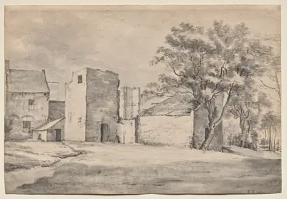 Dokumentasi museum The Ruin of Huis 't Sant at Katwijk aan Zee. Roelant Roghman (Dutch, 1627–1692).
