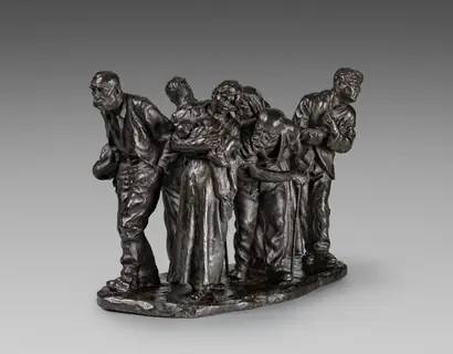 Dokumentasi museum The Bread Line. Max Kalish (American, born Russia [now Lithuania], 1891–1945).