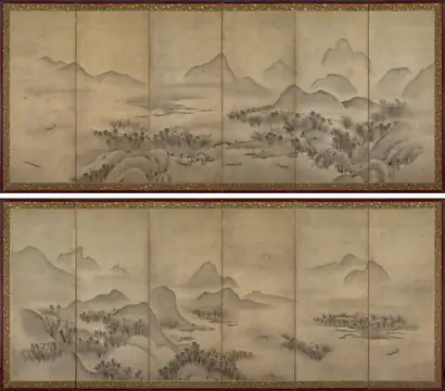 Dokumentasi museum Moonlit Landscape. Nama pembuat belum tercantum pada daftar atribusi museum.