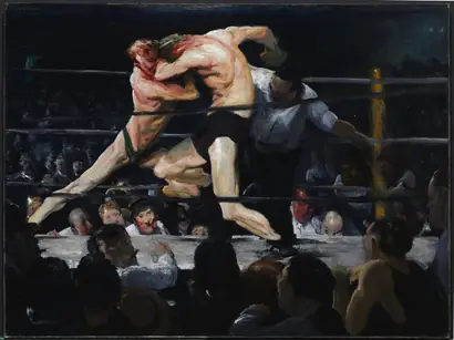 Dokumentasi museum Stag at Sharkey's. George Bellows (American, 1882–1925).