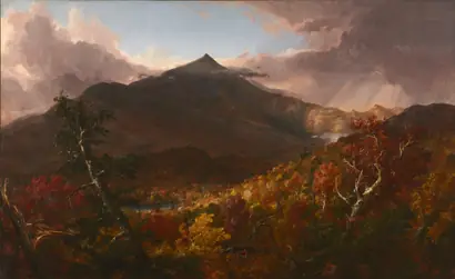 Dokumentasi museum View of Schroon Mountain, Essex County, New York, After a Storm. Thomas Cole (American, born England,1801–1848).
