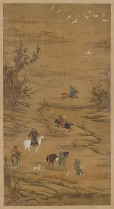 Dokumentasi museum Hunting on Horses. Nama pembuat belum tercantum pada daftar atribusi museum.
