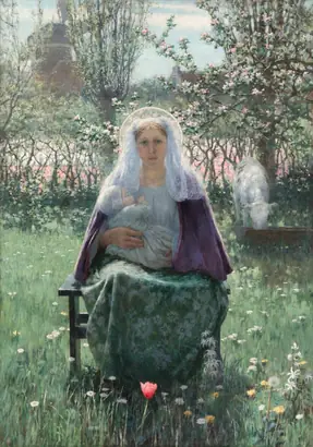 Dokumentasi museum The Blessed Mother. George Hitchcock (American, 1850–1913).