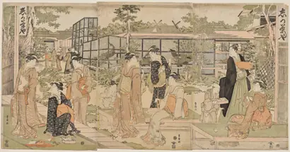 Dokumentasi museum The Shika Teahouse. Utagawa Toyokuni (Japanese, 1769–1825).