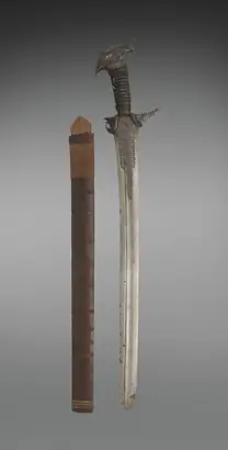 Dokumentasi museum Sword (Kalis or Sundang) and scabbard. Nama pembuat belum tercantum pada daftar atribusi museum.