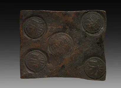 Dokumentasi museum Swedish Plate Money (Two Daler). Nama pembuat belum tercantum pada daftar atribusi museum.