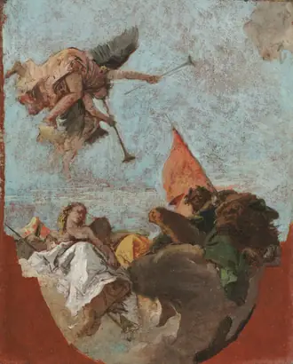 Dokumentasi museum Sketch for a Ceiling. Giovanni Battista Tiepolo (Italian, 1696–1770).