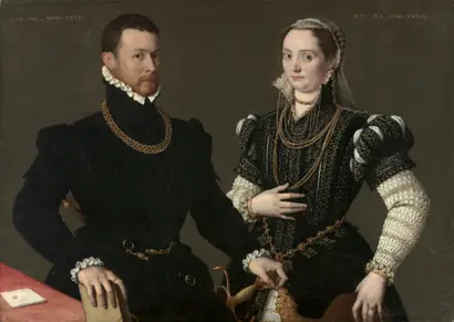 Dokumentasi museum Portrait of a Couple. Nama pembuat belum tercantum pada daftar atribusi museum.