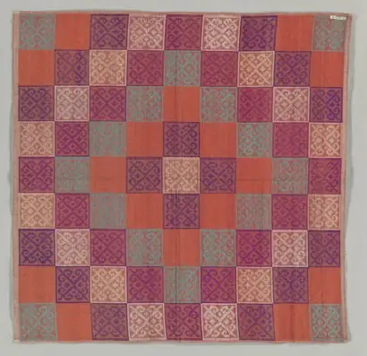 Dokumentasi museum Headcloth (Yakan seputangan). Nama pembuat belum tercantum pada daftar atribusi museum.