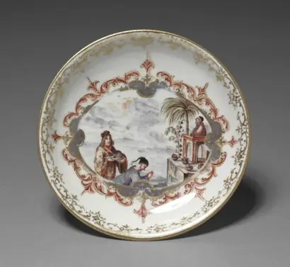 Dokumentasi museum Saucer. manufacturer: Meissen Porcelain Factory (German, est. c. 1710).