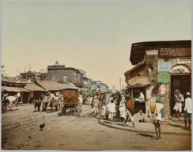 Dokumentasi “India. Calcutta. Upper Chitpore Road (A), after photo by Dr. Kurt Boeck”; Photochrom. Cleveland Museum of Art.