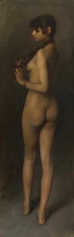 Dokumentasi visual karya “Life Study (Study of an Egyptian Girl)”, koleksi Art Institute of Chicago.