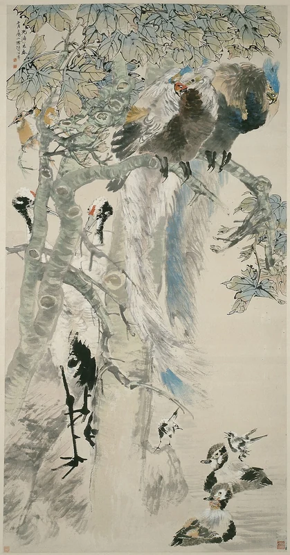 Dokumentasi visual karya “The Five Virtues”, koleksi Art Institute of Chicago.