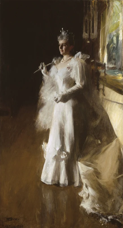 Dokumentasi visual karya “Mrs. Potter Palmer”, koleksi Art Institute of Chicago.